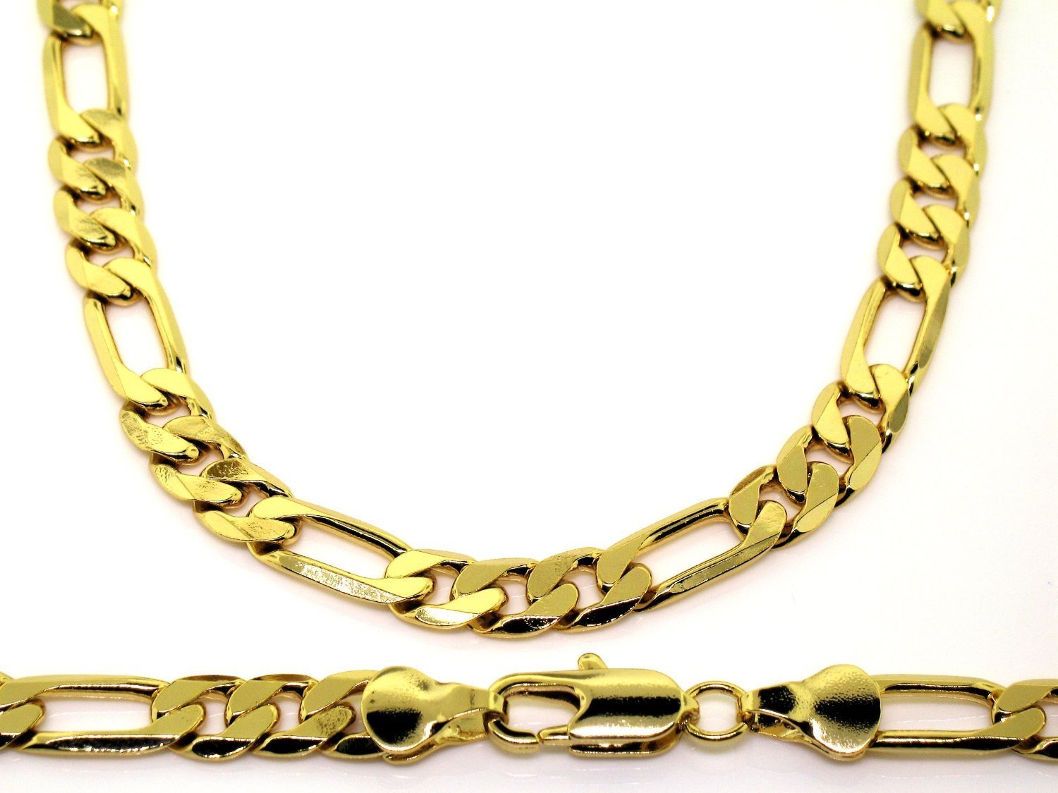 Galham - Figaro Chain 24 K Gold Plated 12Mm Wide, 24